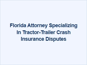 Navigating Florida Truck Crash Insurance Disputes